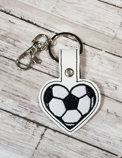Soccer Heart Snap Tab Digital File