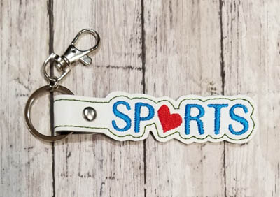 Sports Heart Snap Tab Digital File