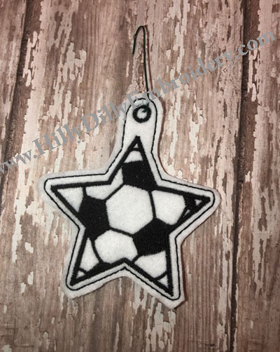 Star Soccer ball Eyelet Digital FIle