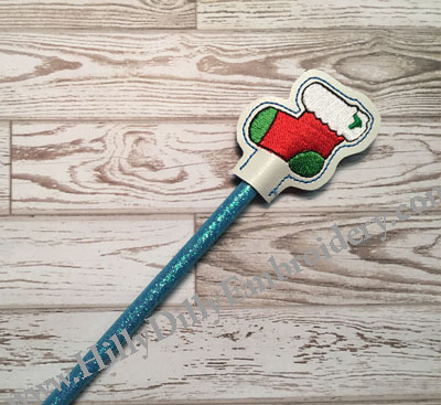 Stocking Pencil Topper Digital File