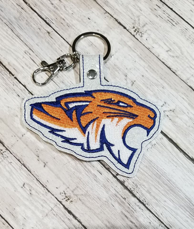 Tiger Head Snap Tab Digital Design