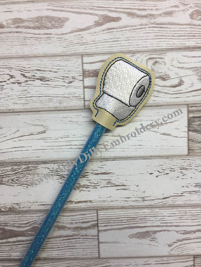 Toilet Paper Pencil Topper Digital Design File