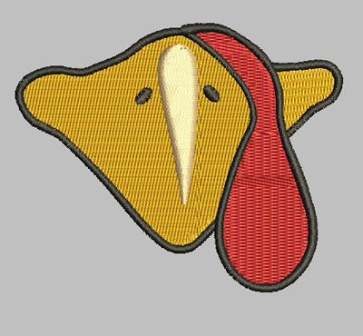 Turkey Beak Design 4x4 digital File