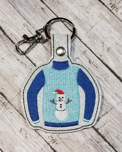 Sweater Snowman Snap Tab Digital File
