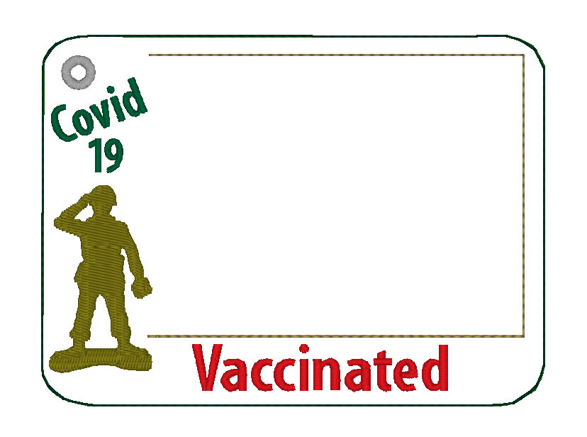 Vaccine Card Holder Army Man