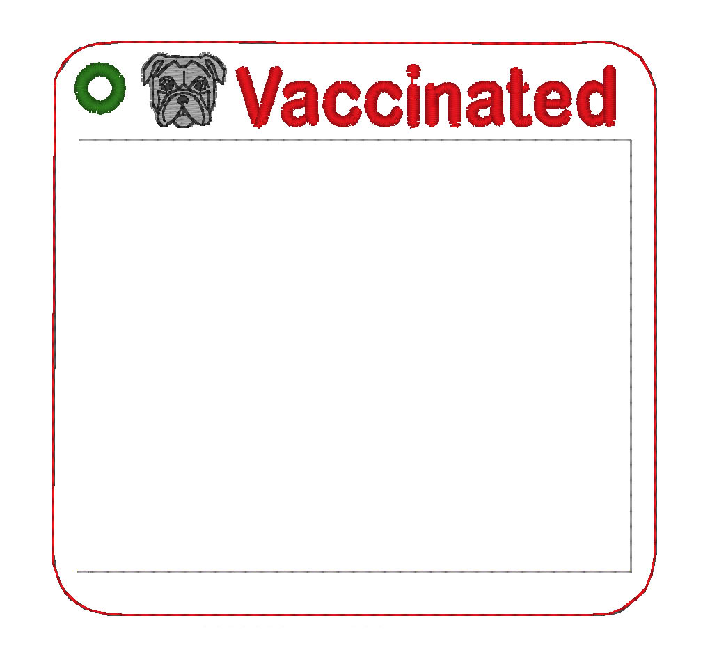 Vaccine Card Holder Bulldog1