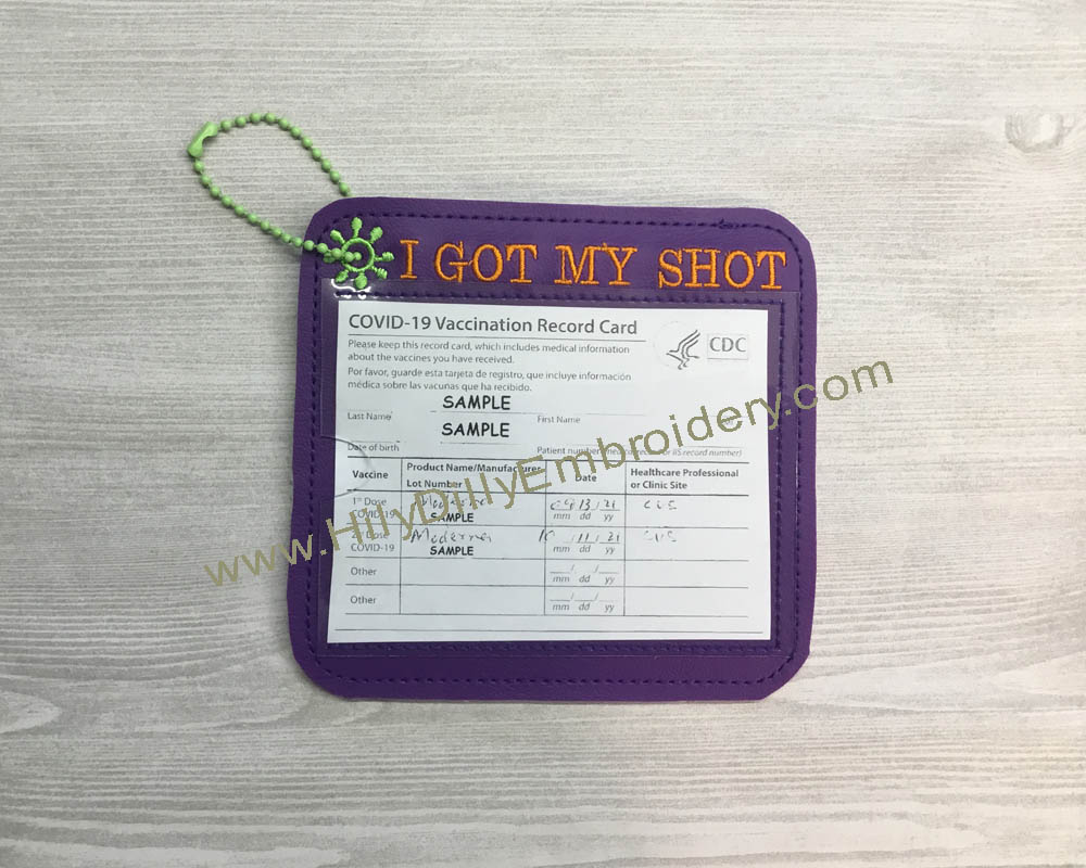Vaccine Card Holder-I Got My Shot Digital Design File