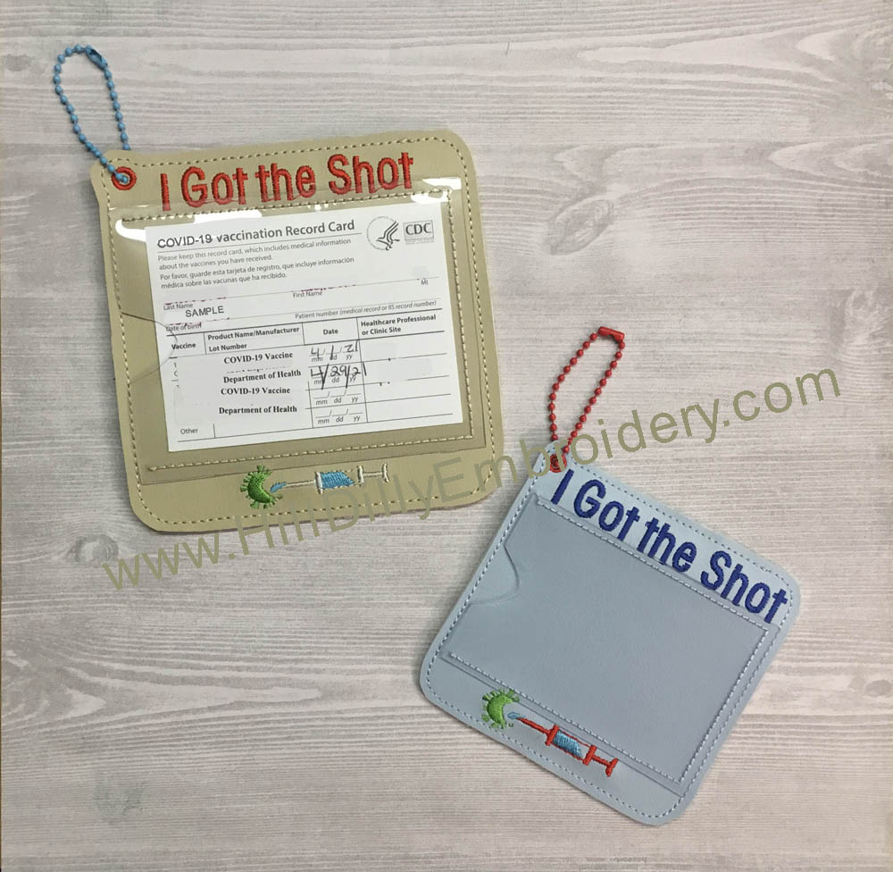 Vaccine Card Holder-I Got The Shot Digital Design File