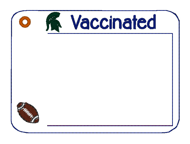 Vaccine Card Holder Spartans