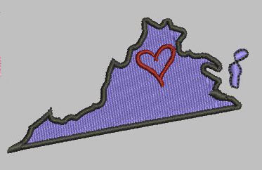 Virginia State Eyelet Digital File
