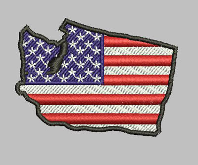 Washington State Patriotic Eyelet Digital File