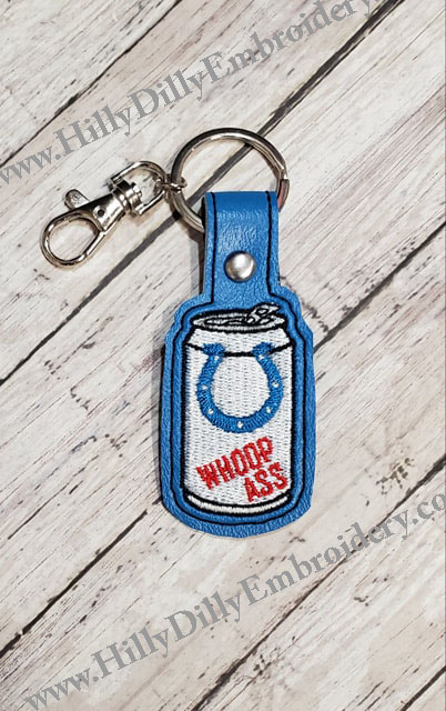 Whoop Ass Can Horse Shoe Snap Tab Digital File