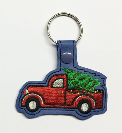 Xmas Pickup Truck Snap Tab Digital File