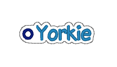 Yorkie Word Charm Digital File