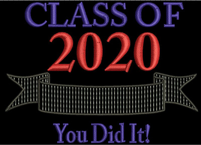 Class of 2020 You Did It 4x4 Digital Design