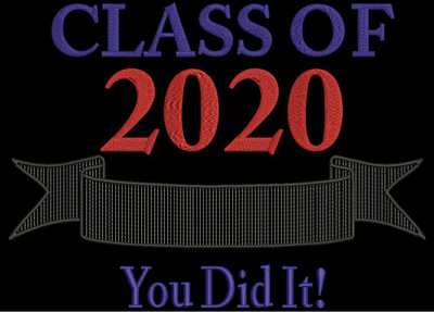 Class of 2020 You Did it 5x7 Digital Design