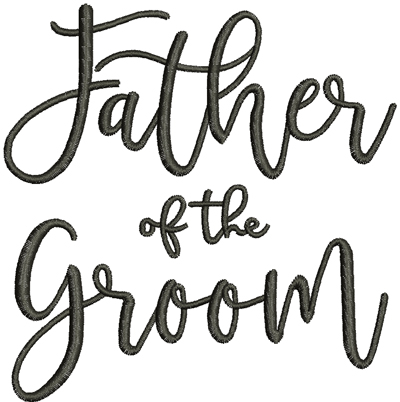Father of the Groom Wording Digital Design File