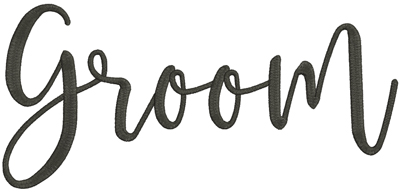 Groom Wording Digital Design File