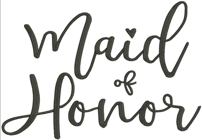 Maid of Honor Wording Digital Design File