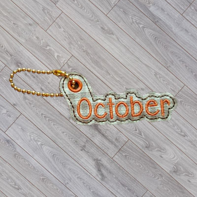 October Month Charm Digital File