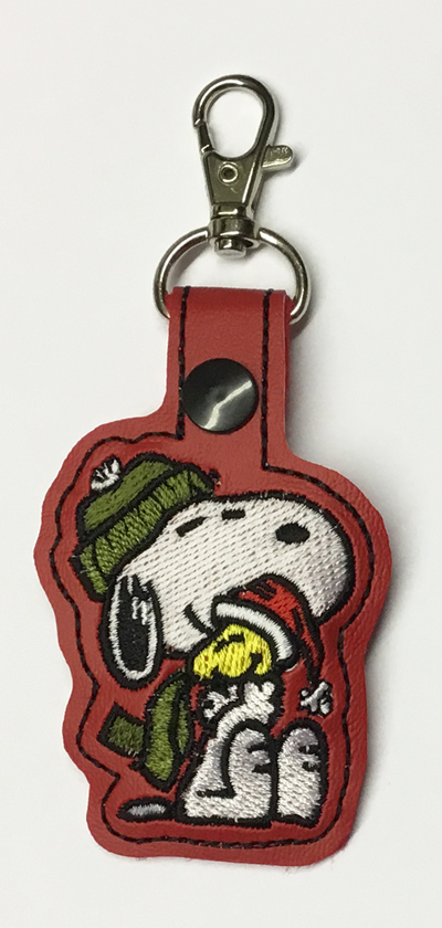 Beagle Winter Hug Snap Tab Digital File