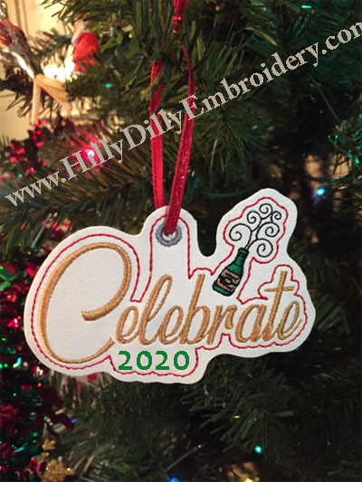 Celebrate Champagne Eyelet Digital File