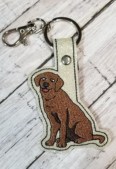 Chocolate Lab 2 Snap Tab Digital File