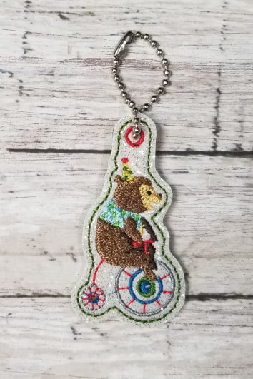 Circus Bear Bike Charm Digital File