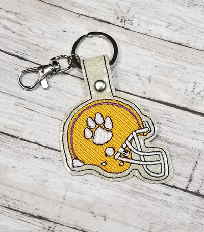 Orange Paw Helmet Snap Tab Digital File