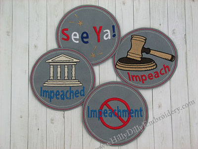 Impeach Coaster 4pc SET Digital Design File