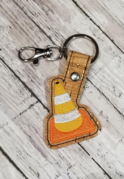Construction Cone Snap Tab Digital File
