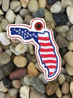 Florida State Patriotic Eyelet Digital File