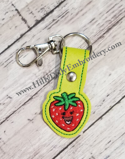 Happy Strawberry Snap Tab Digital File