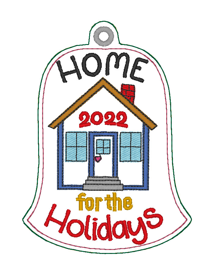 Home for the Holidays Ornament Digital Design File