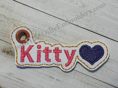Kitty Heart Charm Digital File