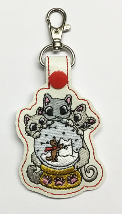 Kitty Trio Globe Snap Tab Digital File