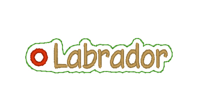Labrador Word Charm Digital File
