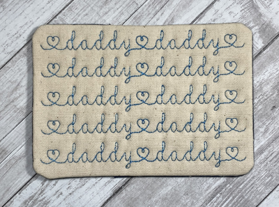 Mug Rug DaddyQ Digital Design File