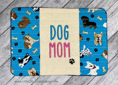 Mug Rug Dog Mom1 Digital Design File