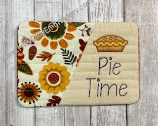 Mug Rug Pie Time Digital Design File
