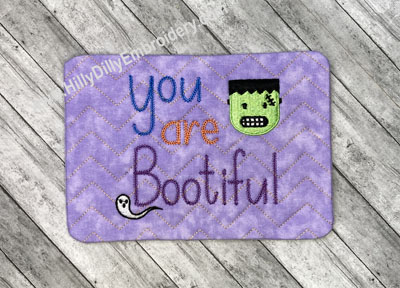 Mug Rug You are Bootiful Digital Design File