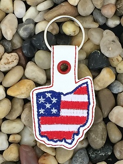 Ohio Patriotic State Snap Tab Digital File