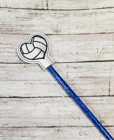 Pencil Volleyball Topper Digital File