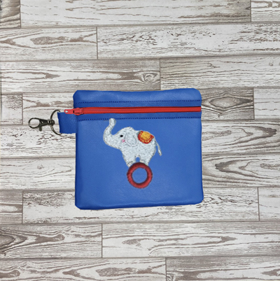 Poo Bag Circus Elephant 4x4 Digital Design File