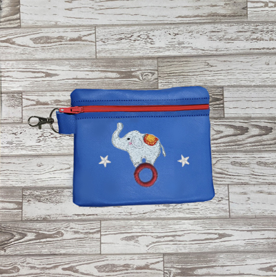 Poo Bag Circus Elephant 5x7 Digital Design File