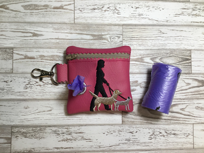 Poo Bag Dog Walker 4x4 Digital Design File