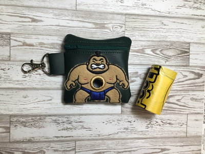 Poo Bag Sumo Applique 4x4 Digital Design File