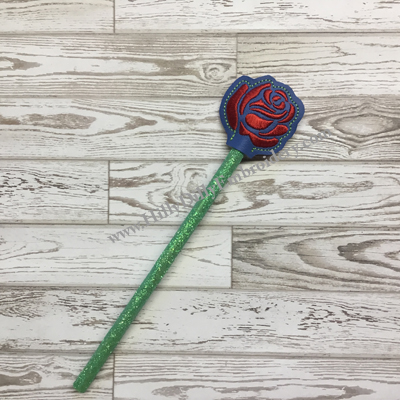 Rose Stencil Pencil Topper Digital Design File