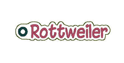 Rottweiler Word Charm Digital File
