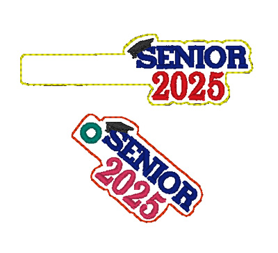 Senior 2025 Snap Tab and eyelet set digital design file